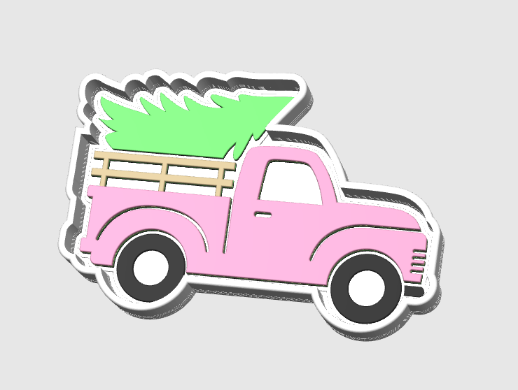 Farm Truck Trinket Dish STL - 3D Print File (Digital Download)