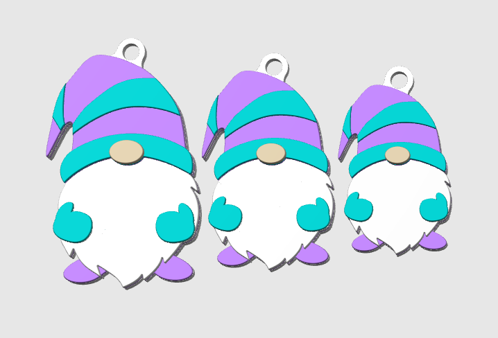 Gnome 3D Print File Bundle (STL & 3MF Digital Download)