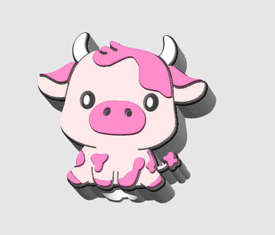 Cow Straw Topper 3D Print File (STL & 3MF Digital Download) 8mm + 10mm Sizes