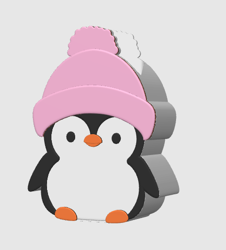 Cute Penguin Pen Holder: 3D Print STL & 3MF File (Digital Download)