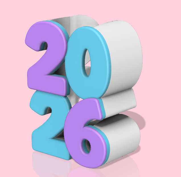 New Year 2026 Soap Holder: 3D Print STL & 3MF File (Digital Download)