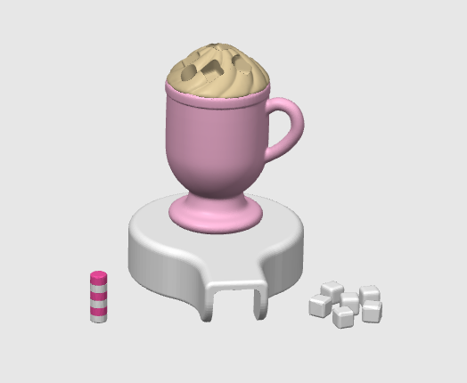 Mug Soap Topper: 3D Print STL & 3MF File Gift (Digital Download)
