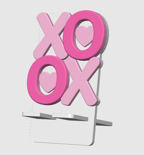 XO Hugs and Kisses 3D Print File Design Bundle (STL & 3MF Digital Download)