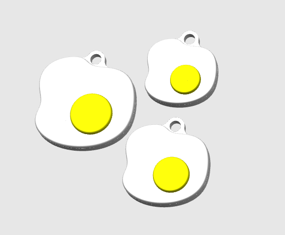 Egg NFC Keychain STL/3MF Digital File Download