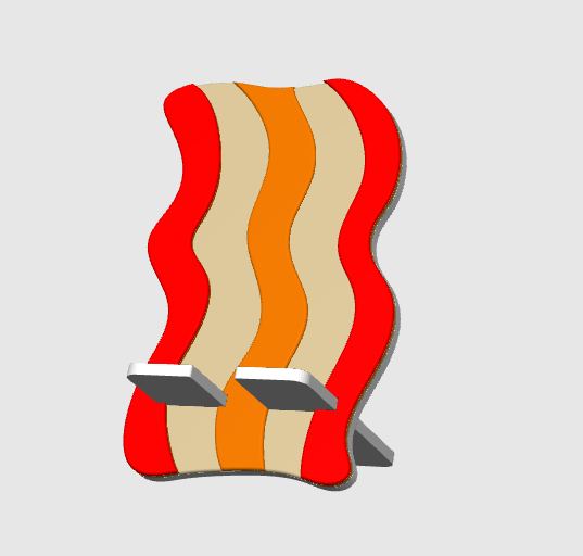 Bacon Phone Holder 3D Print File (STL/3MF Digital Download)