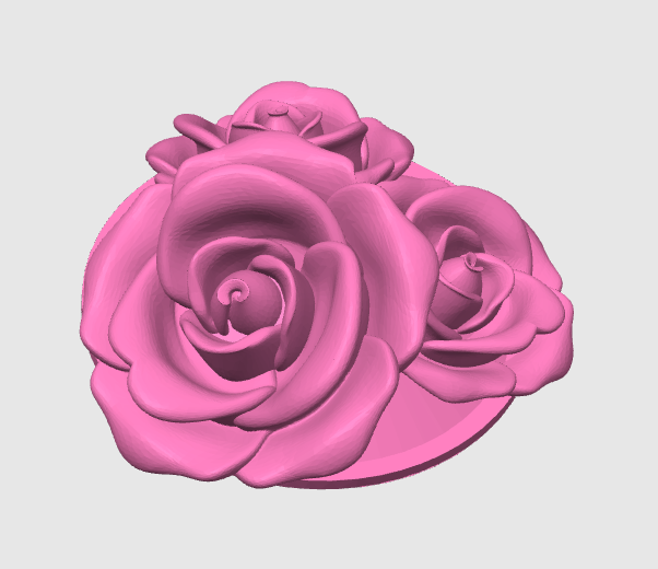 Roses Lid Topper: 3D Print STL & 3MF File Cup Topper (Digital Download)