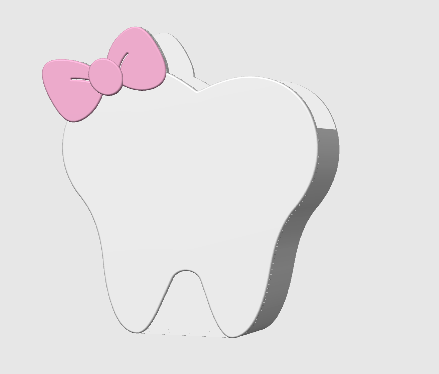 Bow Tooth Pen Holder 3D Printable: Desk Decor (STL + 3MF File)