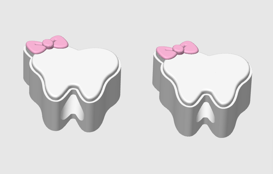 Bow Tooth Straw Topper 3D Print File (STL & 3MF Digital Download) 8mm + 10mm Sizes