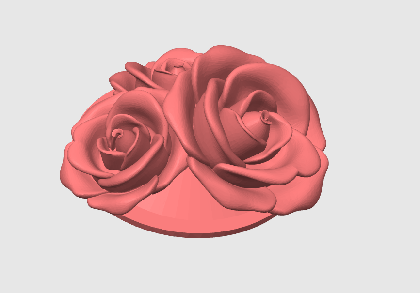 Roses Lid Topper: 3D Print STL & 3MF File Cup Topper (Digital Download)