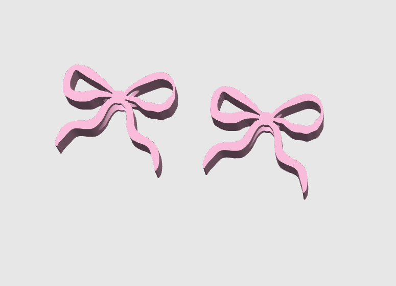 Bow Straw Topper 3D Print File (STL & 3MF Digital Download) 8mm + 10mm Sizes