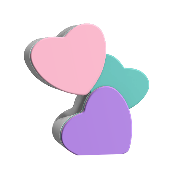 Candy Hearts Soap Holder: 3D Print STL & 3MF File (Digital Download)