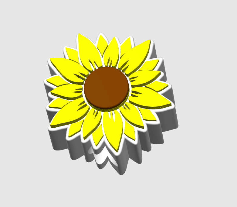 Sunflower 3D Print File Bundle – Desk Decor (STL/3MF Digital Download)