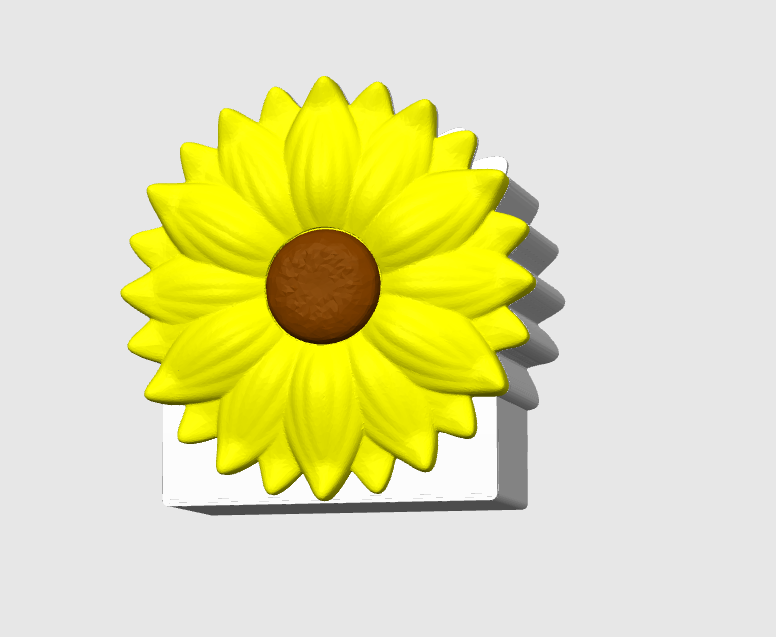 Sunflower Pen Holder: Detailed Sculpted 3D Print STL & 3MF File (Digital Download)