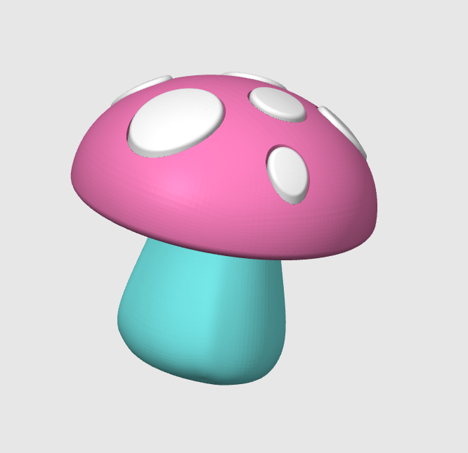 Mushroom Fidget Clicker 3D Print File (STL & 3MF Digital Download)