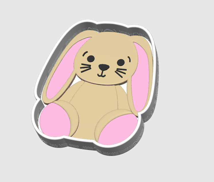 Bunny Trinket Dish 3D Print File – STL/3MF Desk Organization (Digital Download)