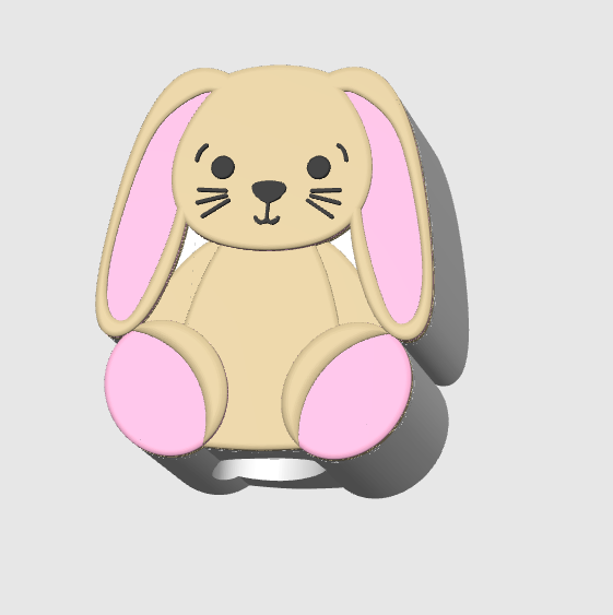 Bunny Straw Topper 3D Print File (STL & 3MF Digital Download) 8mm + 10mm Sizes