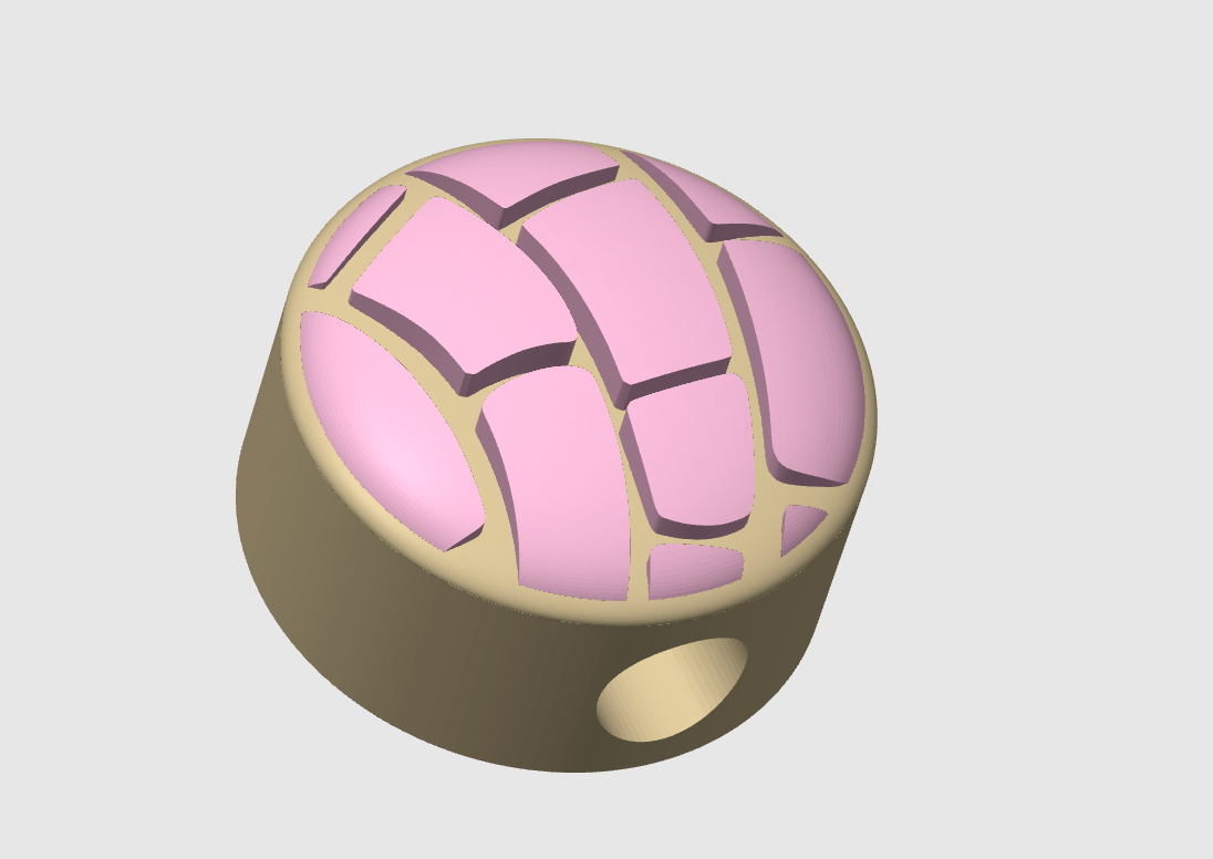 Concha Straw Topper AMS 3D Print File (STL & 3MF Digital Download) 8mm + 10mm Sizes