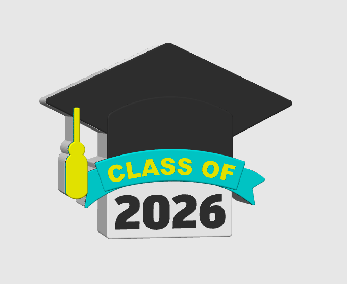 Graduation Pen Holder: 3D Print STL & 3MF File (Digital Download)