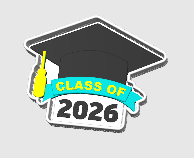 Graduation Trinket Dish 3D Print File – STL/3MF Desk Organization (Digital Download)