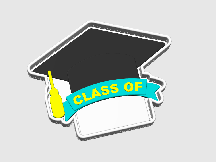 Graduation Trinket Dish 3D Print File – STL/3MF Desk Organization (Digital Download)
