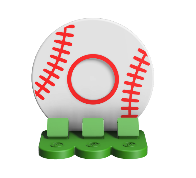 Digital Download - NFC Display Backing - Baseball Backing - Circle