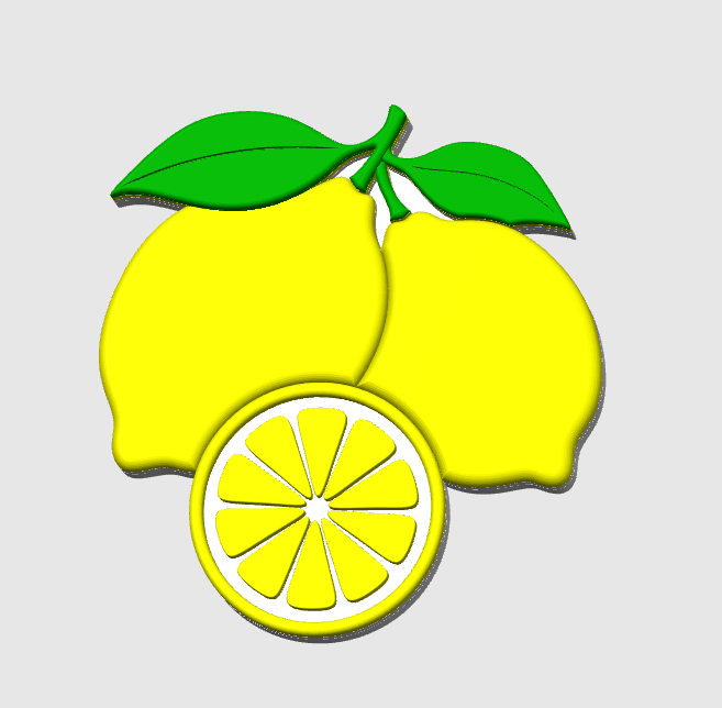 Lemons Badge Reel Topper 3D Print File (STL & 3MF Digital Download)