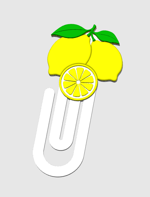 Lemons Paper Clip 3D Print File (STL & 3MF Digital Download)