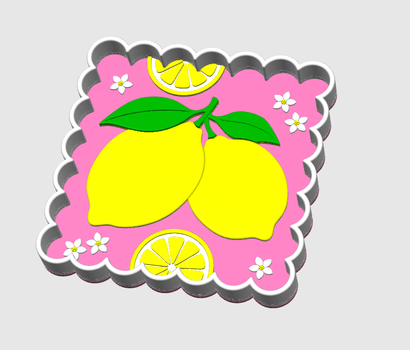 Lemons Version 2 - Trinket Dish 3D Print File – Desk Organization (Digital Download)