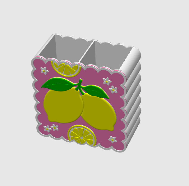 Lemons Pen Holder: 3D Print STL & 3MF File (Digital Download)
