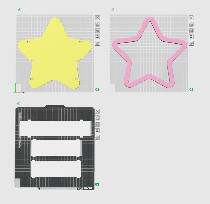 Star Shelf - Vendor Shelf Display 3D Print File (STL & 3MF Digital Download)