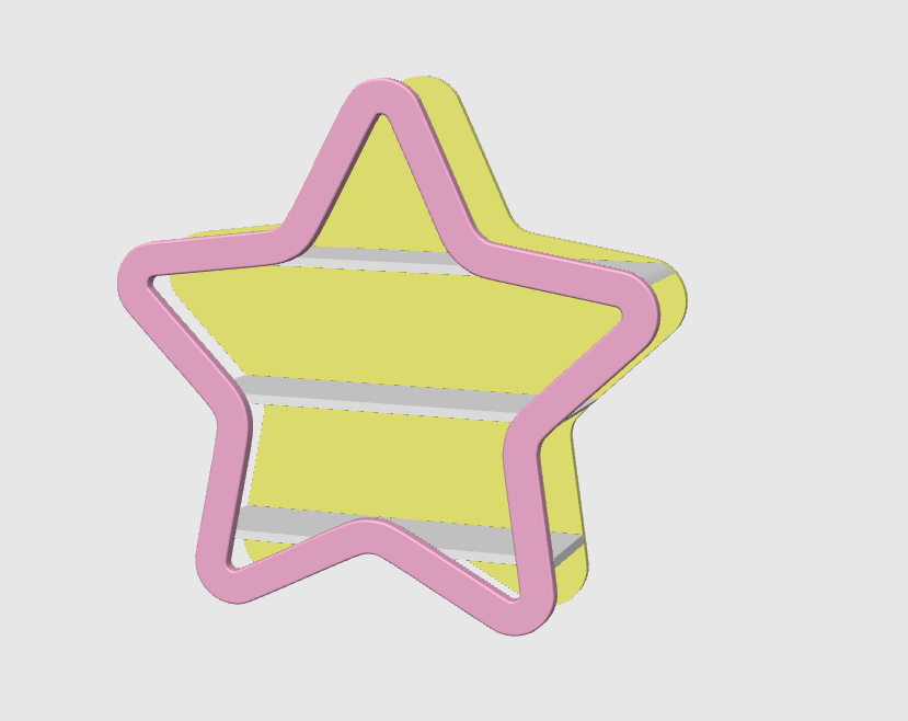 Star Shelf - Vendor Shelf Display 3D Print File (STL & 3MF Digital Download)