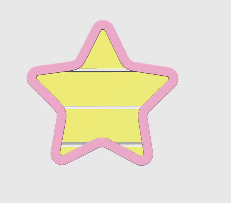 Star Shelf - Vendor Shelf Display 3D Print File (STL & 3MF Digital Download)