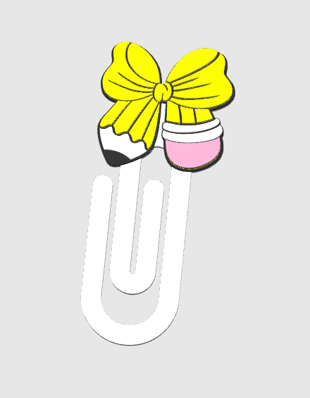 Bow Pencil Paper Clip 3D Print File (STL & 3MF Digital Download)