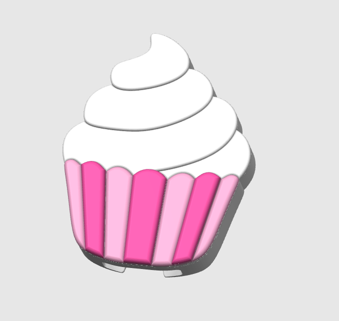 Cupcake Can Opener Keychain 3D Print File (STL + 3MF Digital Download)