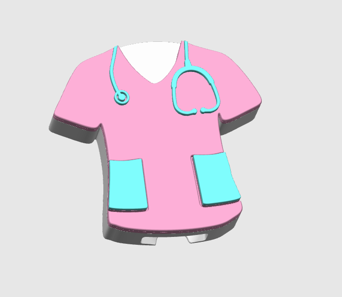 Scrub Top Can Opener Keychain 3D Print File (STL + 3MF Digital Download)
