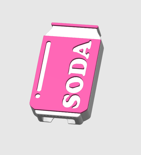 Soda Can Opener Keychain 3D Print File (STL + 3MF Digital Download)