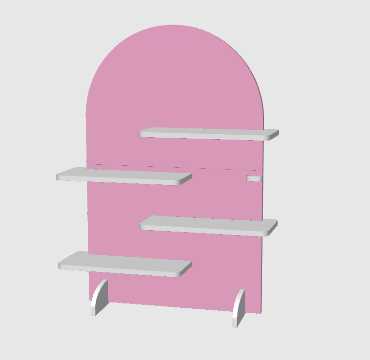 Arch Display - Modular Vendor Shelf Display 3D Print File (STL & 3MF Digital Download)