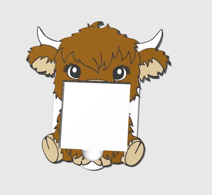 Highland Cow 3D Print File Bundle: 10 Piece Design Set (STL & 3MF Digital Download)
