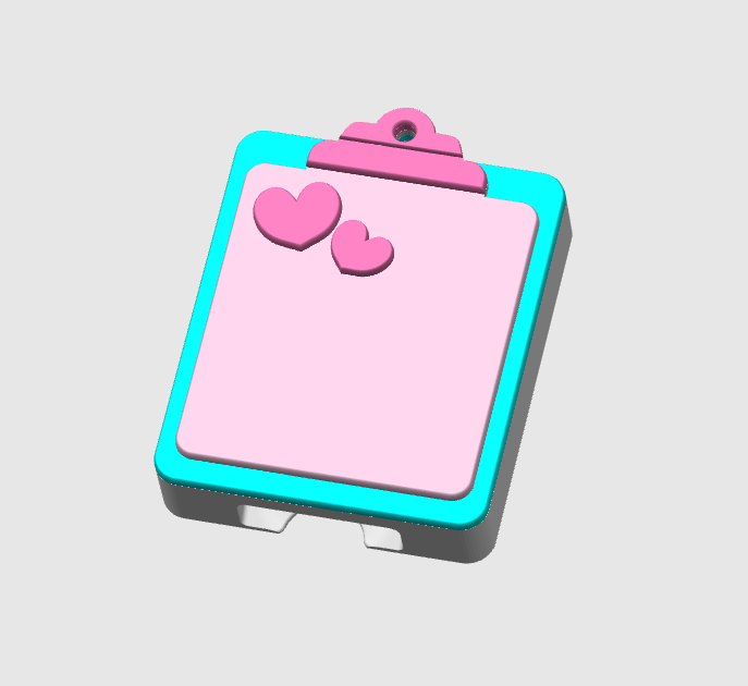Clipboard Can Opener Keychain 3D Print File (STL + 3MF Digital Download)