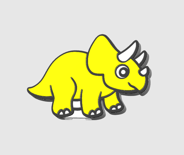 Triceratops Can Opener Keychain 3D Print File (STL + 3MF Digital Download)