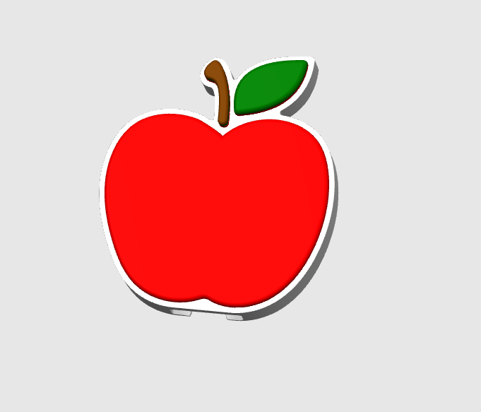 Apple Can Opener Keychain 3D Print File (STL + 3MF Digital Download)