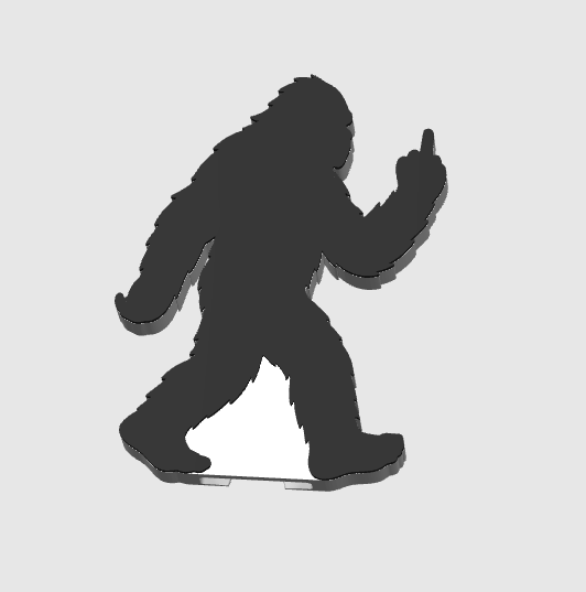Bigfoot Finger Can Opener Keychain 3D Print File, STL & 3MF Digital Download