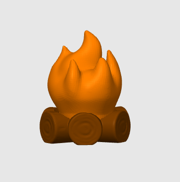 Campfire Fidget Clicker STL & 3MF 3D Print File (Digital Download)