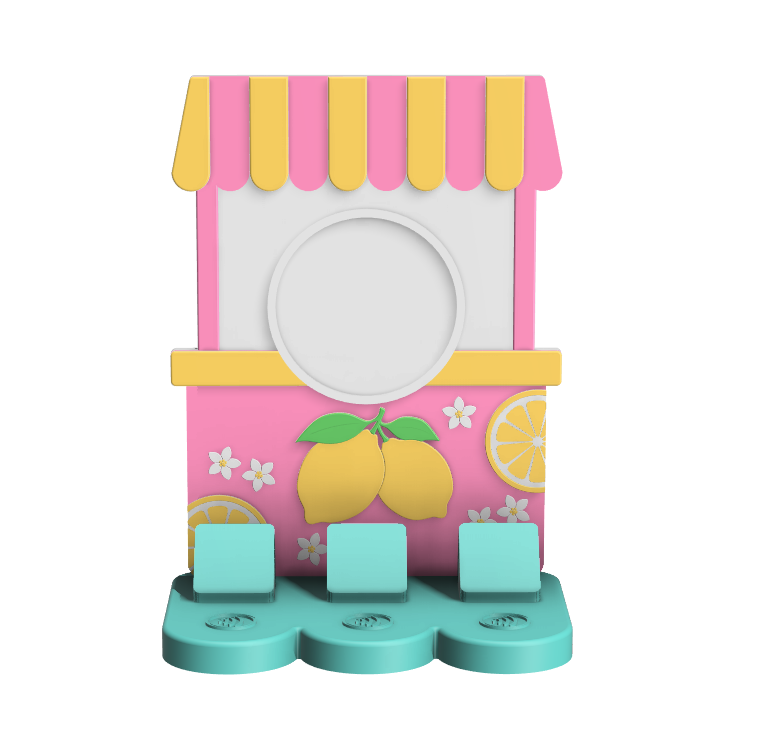Digital Download - NFC Display Backing - Lemonade Stand - Circle