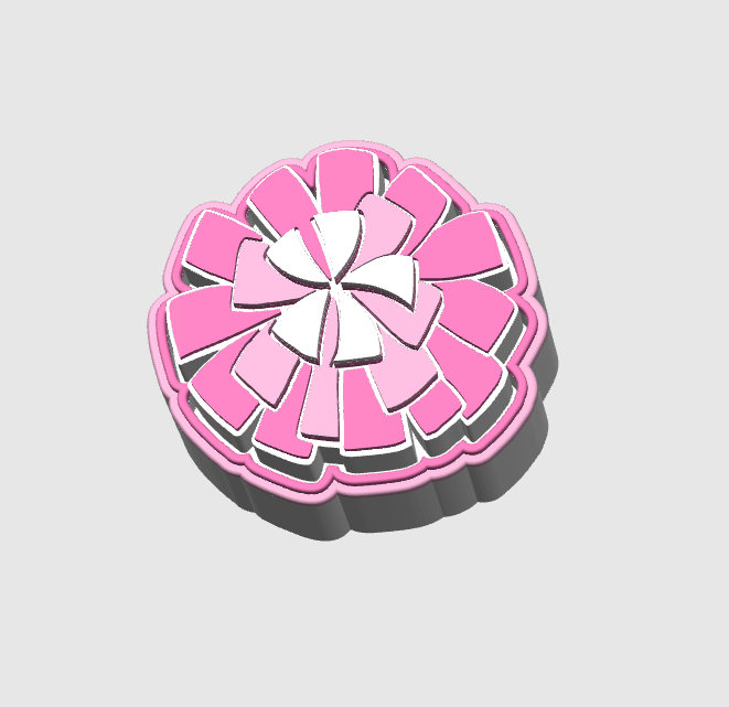 Pom Pom Fidget Clicker Keychain STL & 3MF 3D Print File (Digital Download)