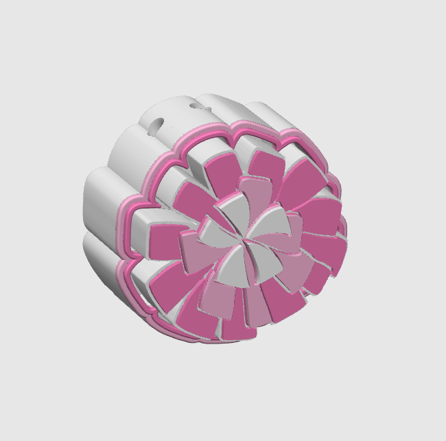 Pom Pom Fidget Clicker Keychain STL & 3MF 3D Print File (Digital Download)
