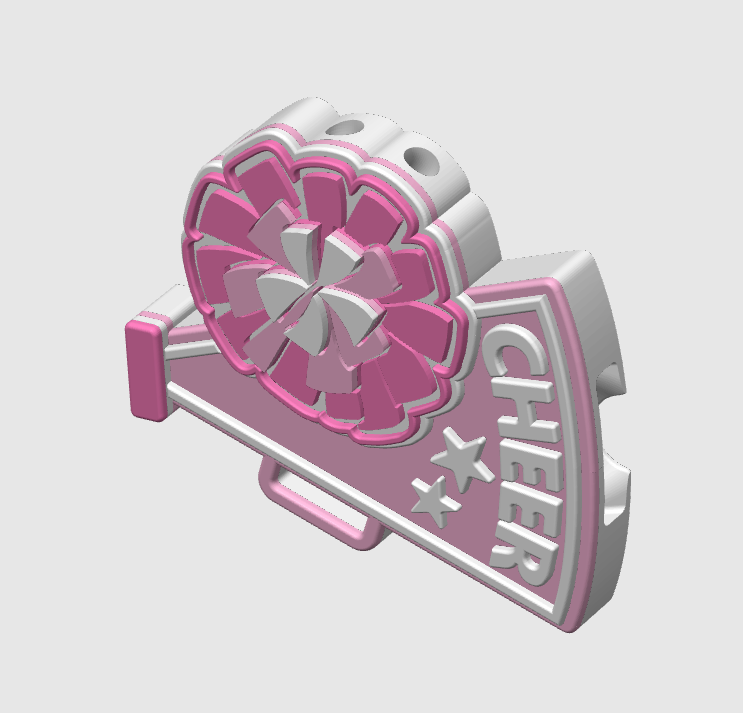 Cheer Can Opener Keychain 3D Print File (STL + 3MF Digital Download)