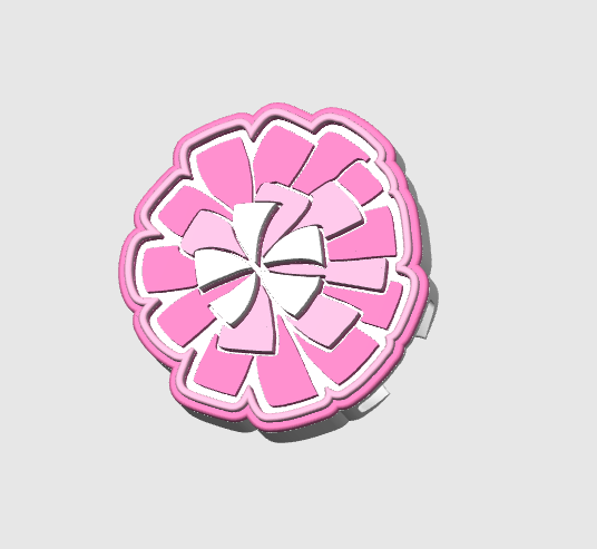 Cheer Pom Pom Can Opener Keychain 3D Print File (STL + 3MF Digital Download)