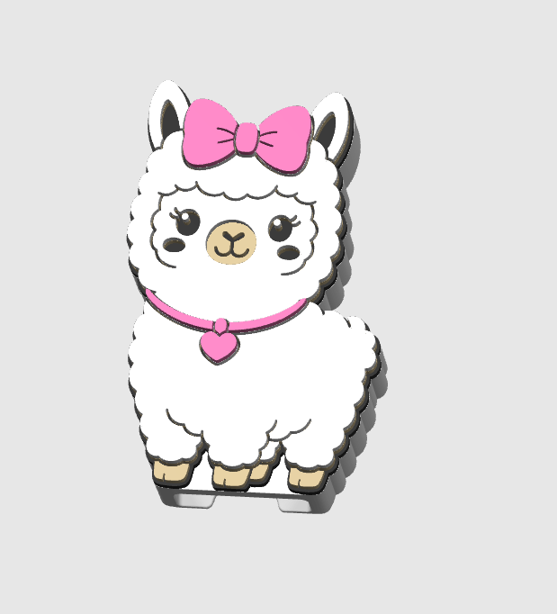 Llama Can Opener Keychain 3D Print File (STL + 3MF Digital Download)