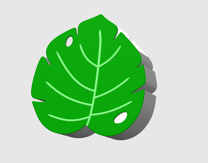 Monstera Leaf Pen Holder: 3D Print STL & 3MF File (Digital Download)